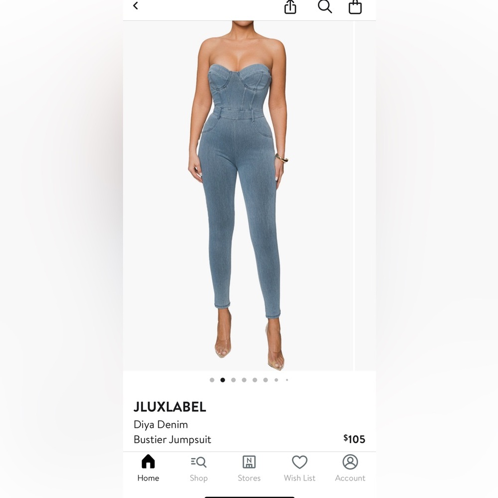 JLux Denim Jumpsuit